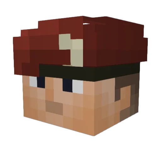 Cm112233 Minecraft avatar head, 3D render