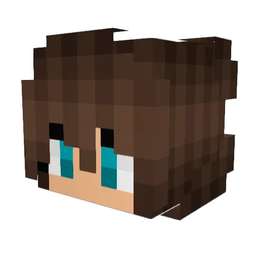 CmDzin Minecraft avatar head, 3D render