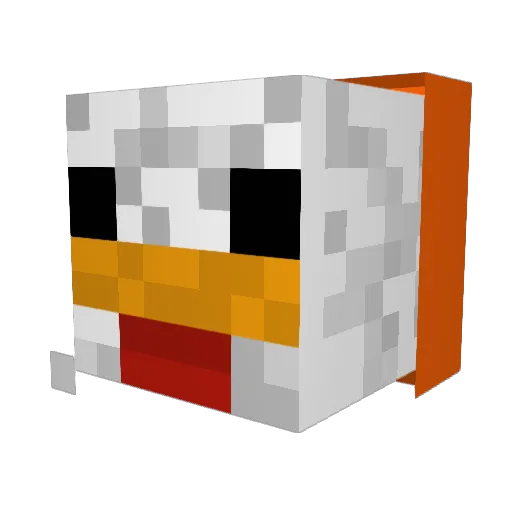 Cmann3 Minecraft avatar head, 3D render