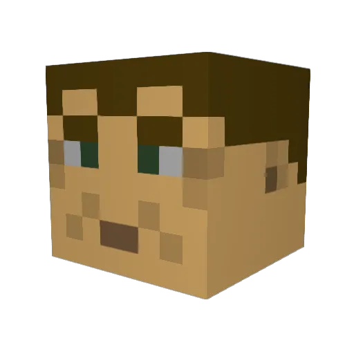 Cmanwells99 Minecraft avatar head, 3D render