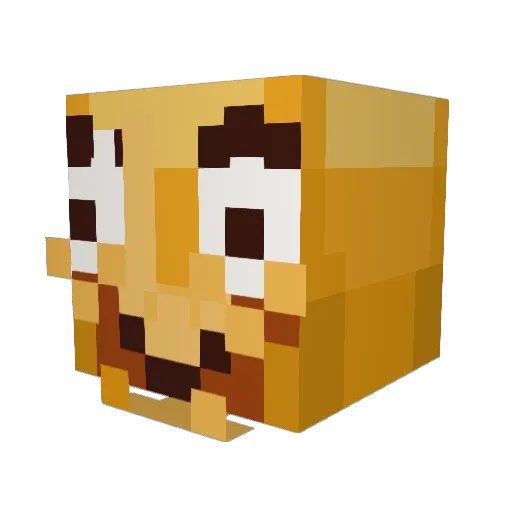Cmarinko Minecraft avatar head, 3D render