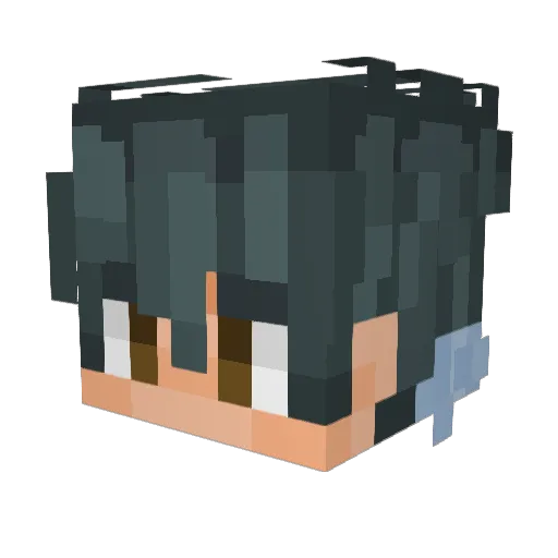 Cmattster Minecraft avatar head, 3D render