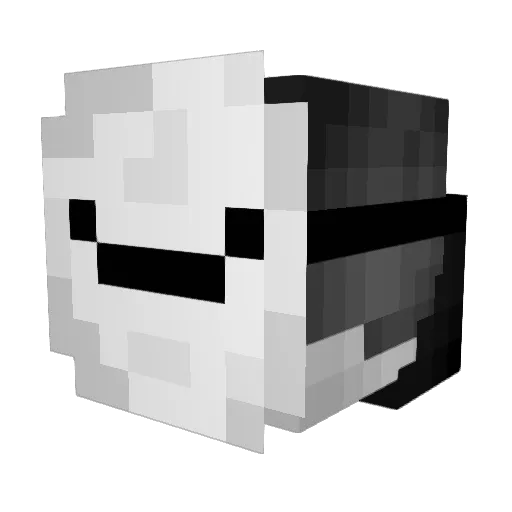 CmdLine Minecraft avatar head, 3D render