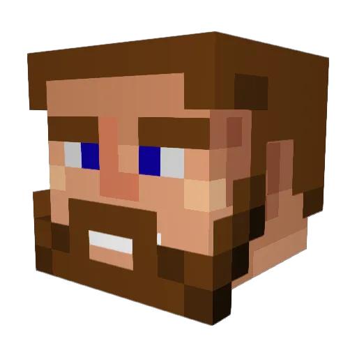 CmdrPhil11602 Minecraft avatar head, 3D render