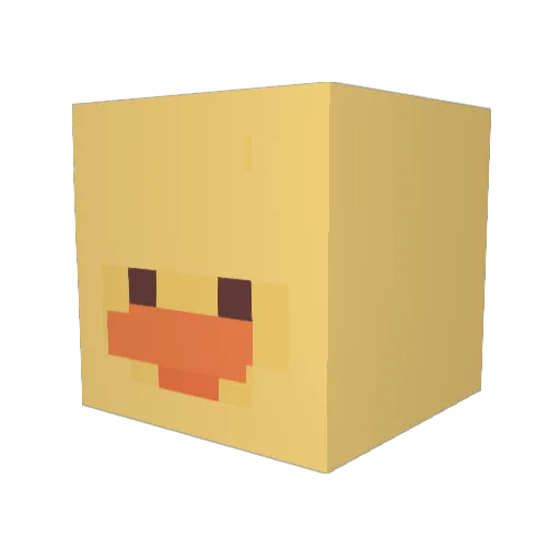 Cmeek3 Minecraft avatar head, 3D render