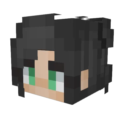CmenDemon_ Minecraft avatar head, 3D render