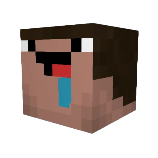 Cmercer2017 Minecraft avatar head, 3D render