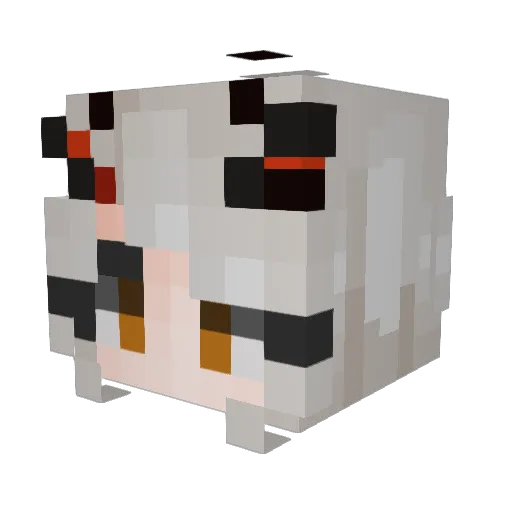 Cmilla20 Minecraft avatar head, 3D render