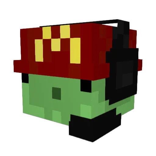 Cmiru Minecraft avatar head, 3D render