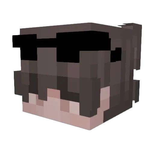 Cmk_1357 Minecraft avatar head, 3D render