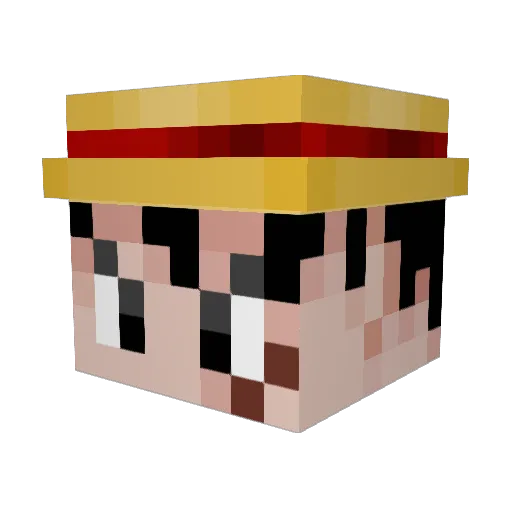 CmoDash Minecraft avatar head, 3D render