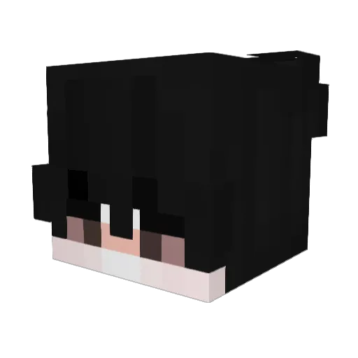 Cmok Minecraft avatar head, 3D render