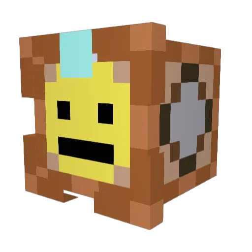 Cmonmad_kcolb Minecraft avatar head, 3D render
