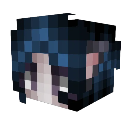 Cmoyke Minecraft avatar head, 3D render