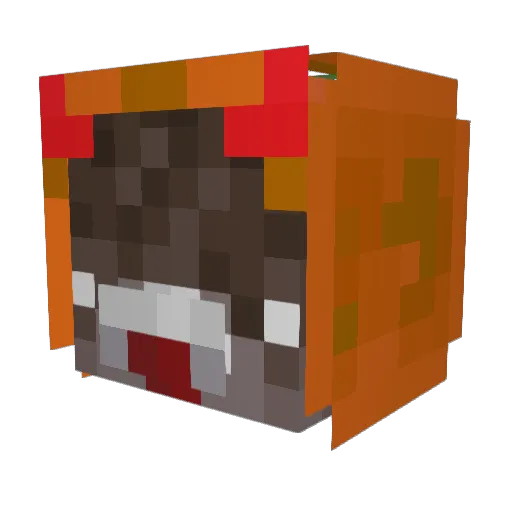 Cmp8823 Minecraft avatar head, 3D render