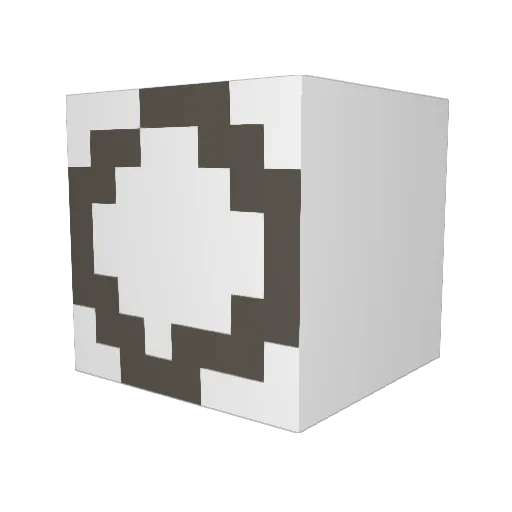 Cmrtt Minecraft avatar head, 3D render