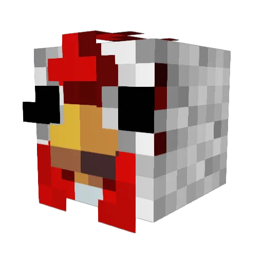 CmundyZ Minecraft avatar head, 3D render