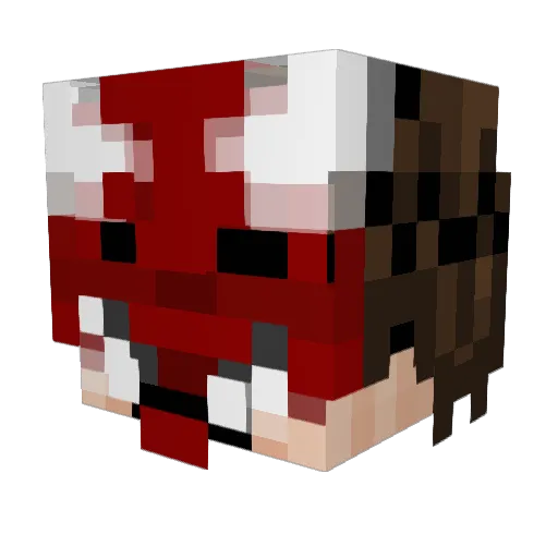 CnBeans Minecraft avatar head, 3D render