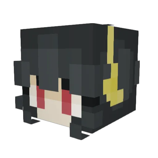 CnD2103 Minecraft avatar head, 3D render