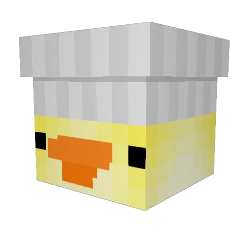 Cnamerist Minecraft avatar head, 3D render