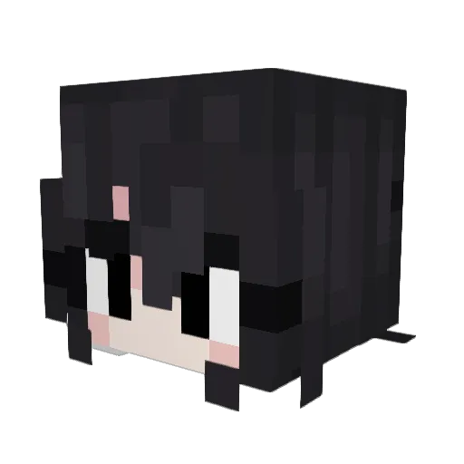 Cnnibl Minecraft avatar head, 3D render