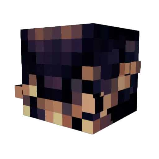 Cnocnaemily Minecraft avatar head, 3D render