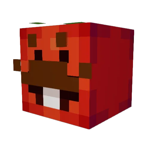Cntr11r Minecraft avatar head, 3D render