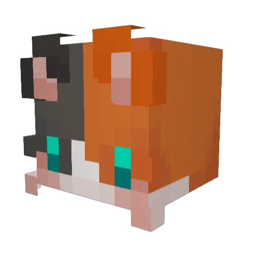 Cnya24 Minecraft avatar head, 3D render
