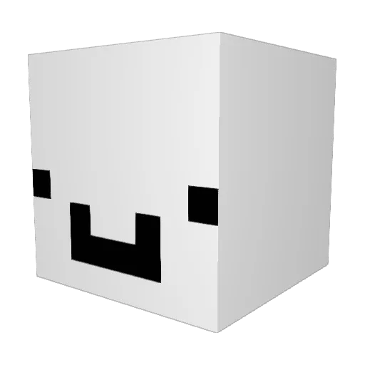 Co0K1E_1 Minecraft avatar head, 3D render
