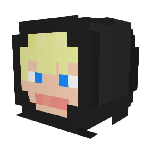 Co0smo0 Minecraft avatar head, 3D render
