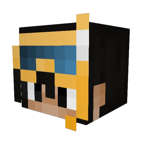 Co1esy Minecraft avatar head, 3D render