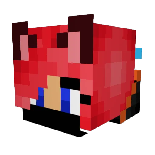 CoA14 Minecraft avatar head, 3D render