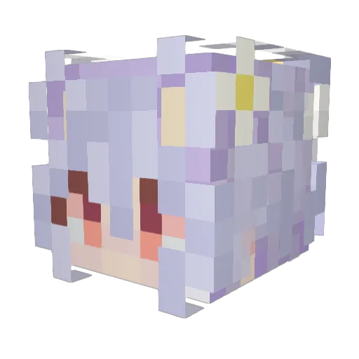 CoArrayLiu Minecraft avatar head, 3D render
