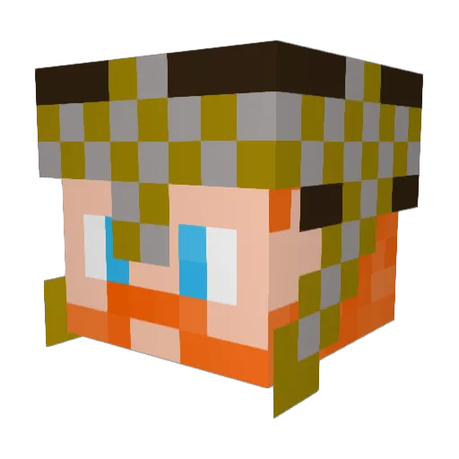 CoBeRoe Minecraft avatar head, 3D render