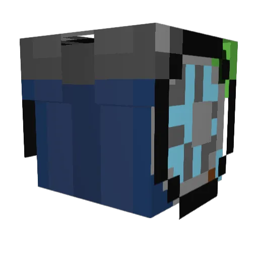 CoCli Minecraft avatar head, 3D render
