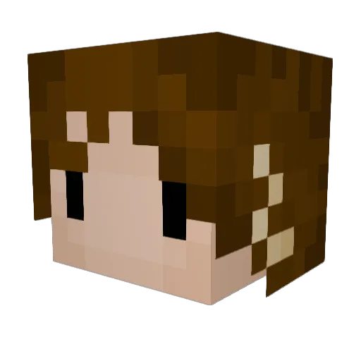 CoCoRanger42 Minecraft avatar head, 3D render