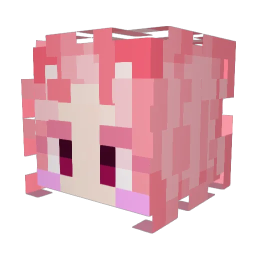 CoCommandeRR Minecraft avatar head, 3D render