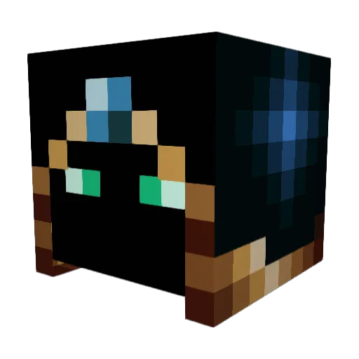 CoFusion Minecraft avatar head, 3D render
