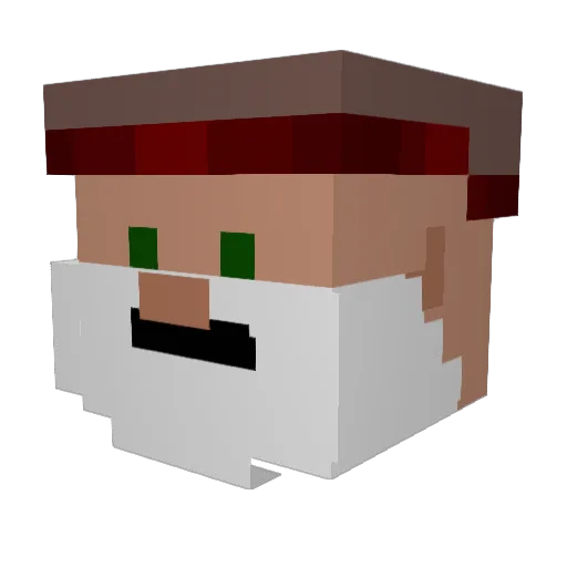 CoItx Minecraft avatar head, 3D render