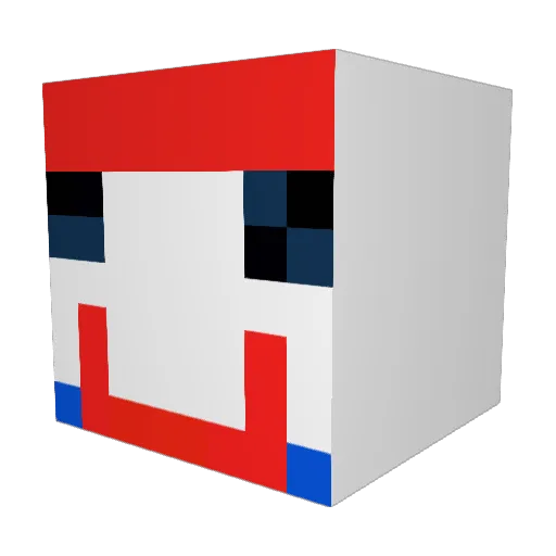 CoKeiff Minecraft avatar head, 3D render