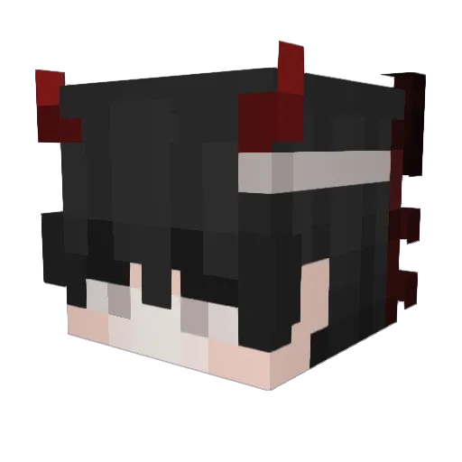 CoLaCaT Minecraft avatar head, 3D render