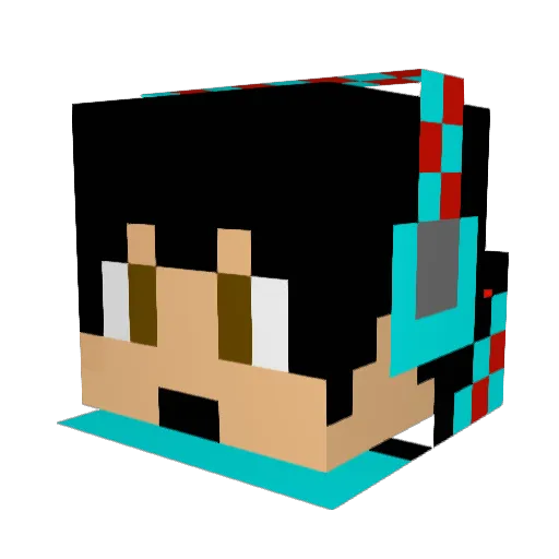 CoRuPtFiLeZz Minecraft avatar head, 3D render