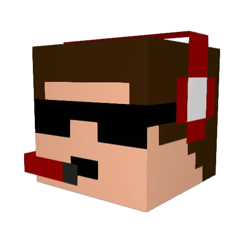 CoTx_R4GE Minecraft avatar head, 3D render
