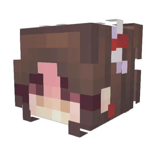 CoVy_Time Minecraft avatar head, 3D render