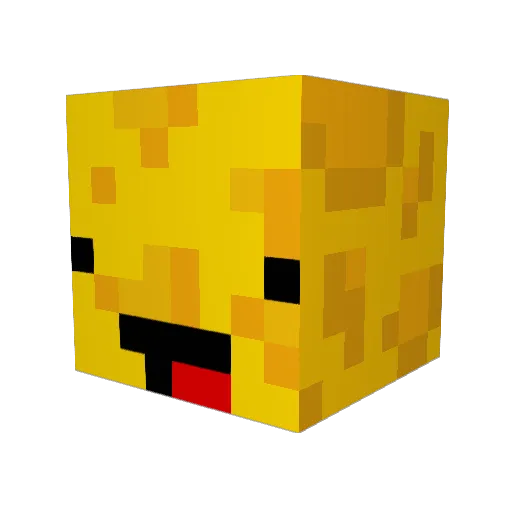 Co_Cheese Minecraft avatar head, 3D render