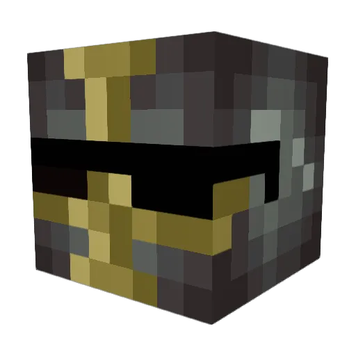 CoachAris Minecraft avatar head, 3D render