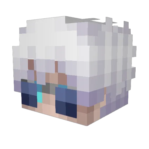 CoachCrille Minecraft avatar head, 3D render