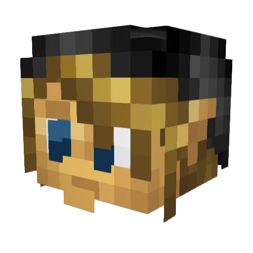 CoachDestiny Minecraft avatar head, 3D render