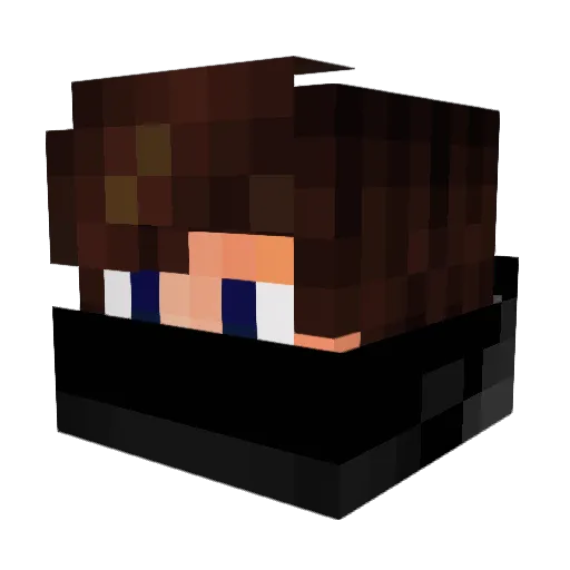 CoachJ Minecraft avatar head, 3D render