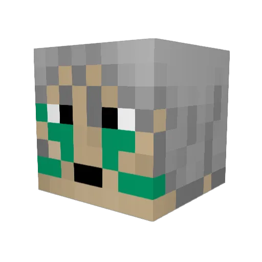 CoachShogun20 Minecraft avatar head, 3D render
